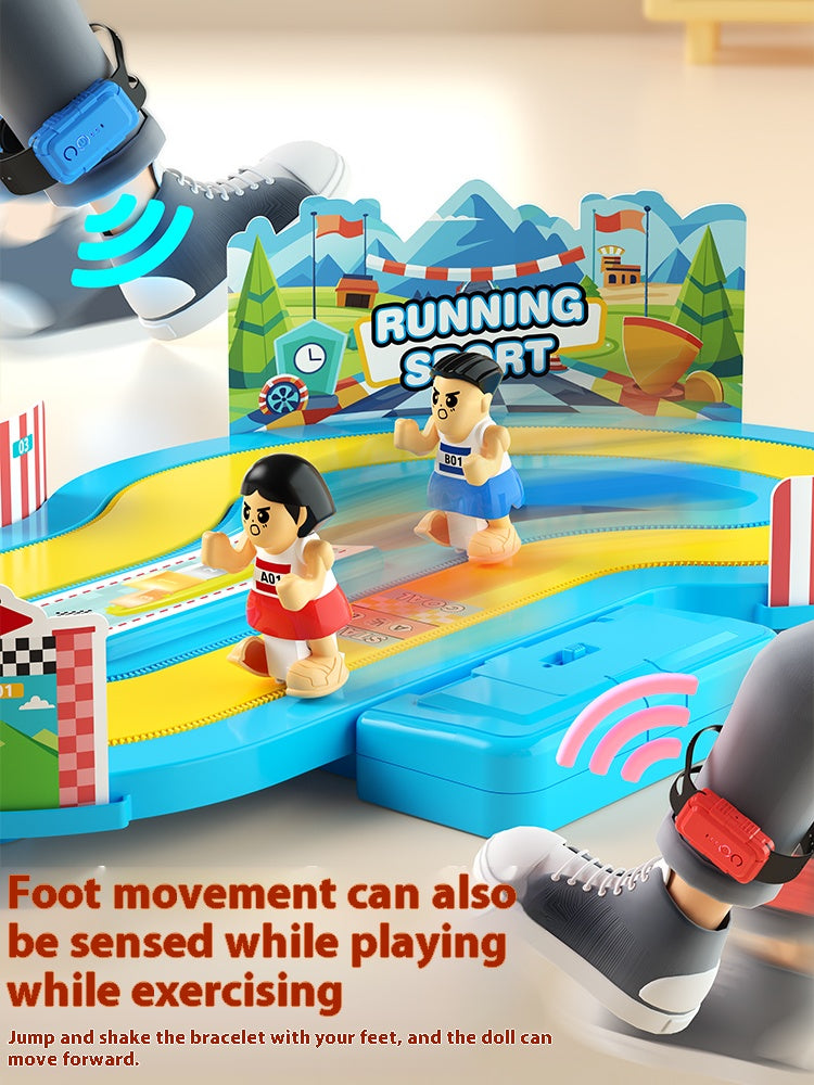 Electric dual-track racing children's toy wireless motion-sensing racing sports exercise educational game