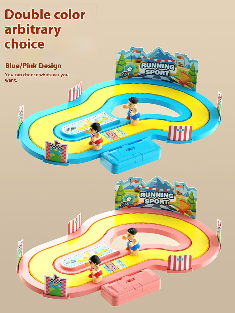 Electric dual-track racing children's toy wireless motion-sensing racing sports exercise educational game