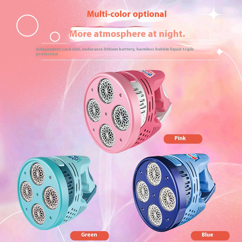 In 2025, the best-selling children's toy, automatic color-changing light bubble machine, is perfect as a gift for parent-child interaction.