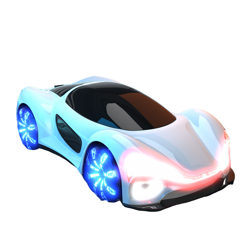 Stunt drift simulation concept remote control car innovative design music double spray light exhaust hand control induction