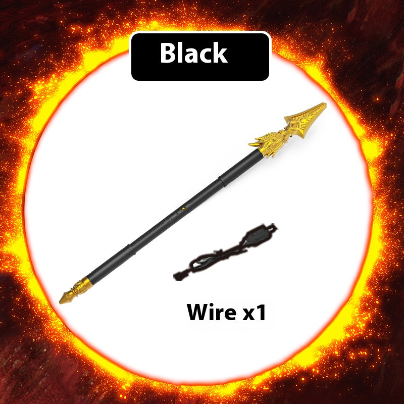 【Voice Control Version】Nezha's Fire-Tipped Spear Toy with a High-End Sense of Stretching for Children's Outdoor Parent-Child for Ages 3-6