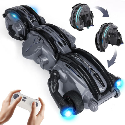 Remote Control Car Snake 360° Roll Toys,RC Car with LED Lights,Bristday for Kids Age 8-12 Year .Remote Control Racing Battle Toy Car Suitable for Adults.2 Batteries 60+min.