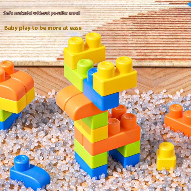 2024 Trendy Animal Soft Gel Building Blocks 0-3 Years Old Educational Puzzle Toy for Children's Intelligence Development Non-To