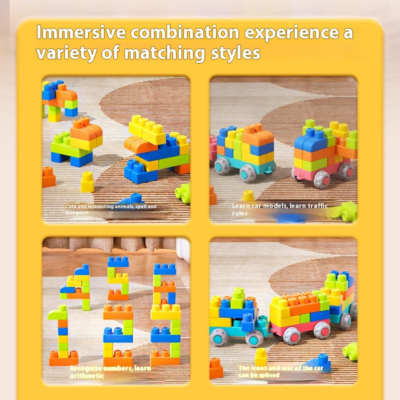 2024 Trendy Animal Soft Gel Building Blocks 0-3 Years Old Educational Puzzle Toy for Children's Intelligence Development Non-To