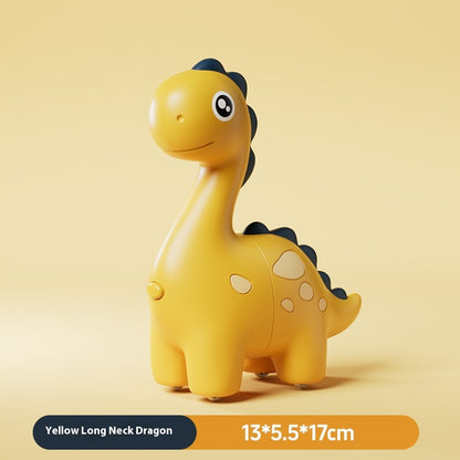 Authentic and realistic cartoon simulation telescopic dinosaur model, non-toxic children's toy for ages 3-6, cute and exquisite