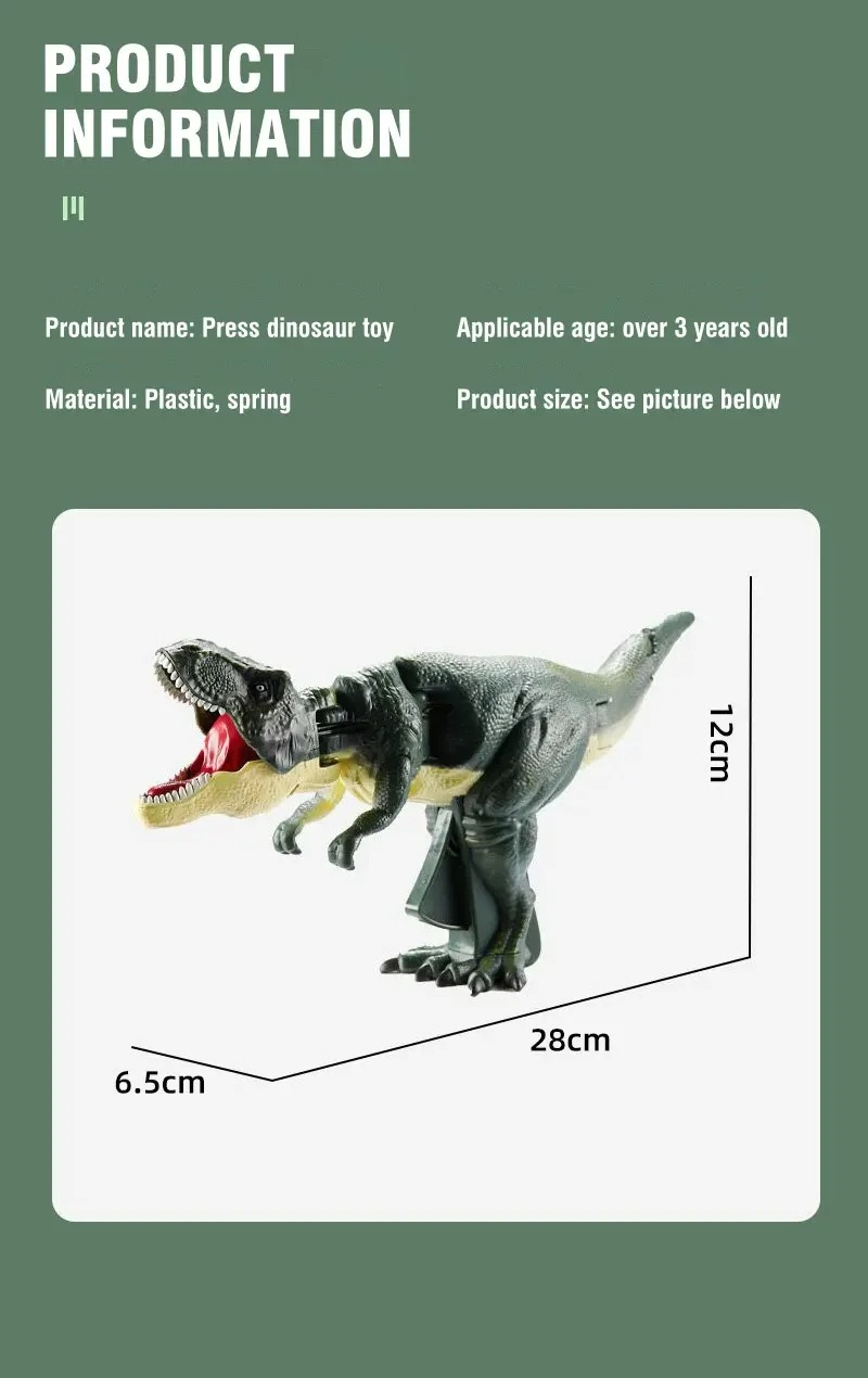 Novelty Cool Children Decompression Dinosaur Toy Fun Interactive Dinosaur Grabber Toy press dinosaur toy