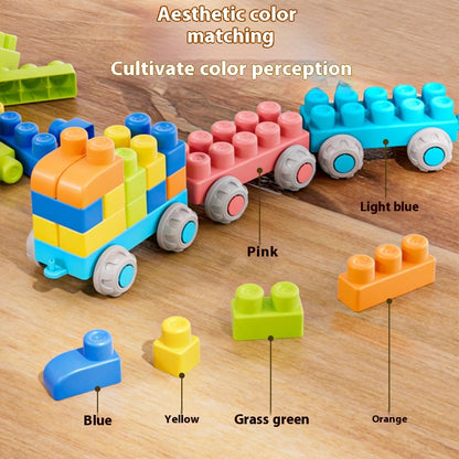 2024 Trendy Animal Soft Gel Building Blocks 0-3 Years Old Educational Puzzle Toy for Children's Intelligence Development Non-To