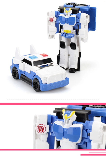 12CM Transformation Robot Kit Toys Models 2 In 1 One Step Model Deformed Car Toy for Boy Gift