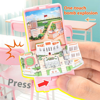 Campus 3D Book Key chain creative decompression toy bag pendant