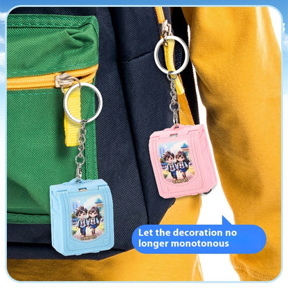 Campus 3D Book Key chain creative decompression toy bag pendant