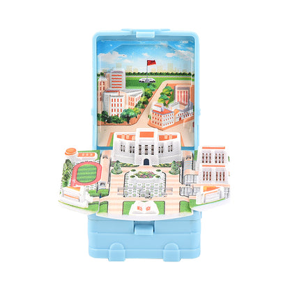 Campus 3D Book Key chain creative decompression toy bag pendant