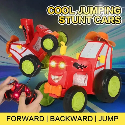 Rc Truck Funny Children Toys Crazy Jumping Car With Music Lights Vehicle Infrared Remote Control Stunt Cars Dance Walk Upright