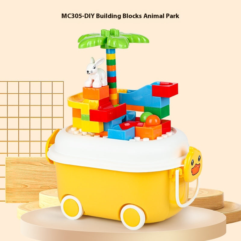 2024 Trendy DIY Animal Park Building Blocks 3-6 Years Old Educational Assembly Toys for Children's Intelligence Development