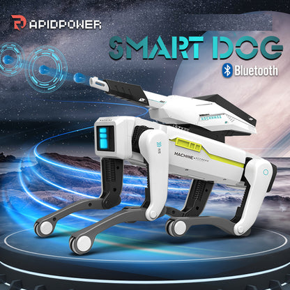 Hi-tech cool patrol voice dialogue intelligent stunt robot dog hand remote control programming pet