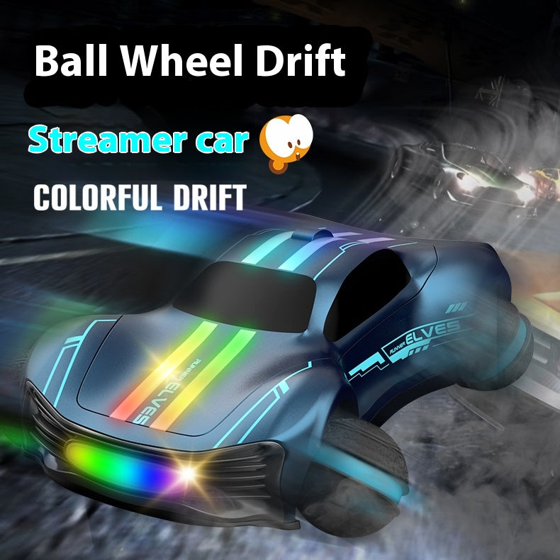 New high-end cool LED colorful lights high-performance ball wheel drift remote control streamer car exquisite gift