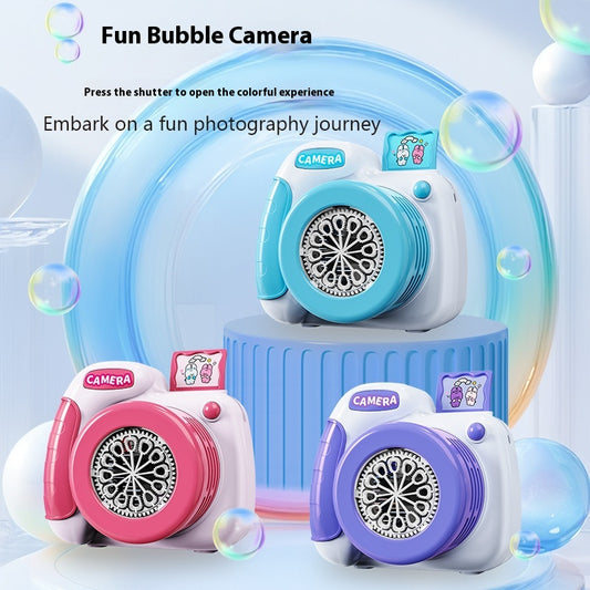 2024 Popular Children's Toy Automatic Bubble Blower with Colorful Bubbles Camera as a Gift for Parent-Child Interaction