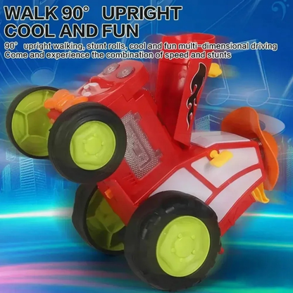 Rc Truck Funny Children Toys Crazy Jumping Car With Music Lights Vehicle Infrared Remote Control Stunt Cars Dance Walk Upright