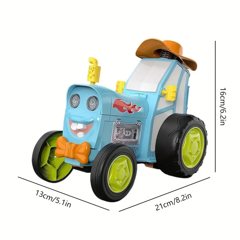 Rc Truck Funny Children Toys Crazy Jumping Car With Music Lights Vehicle Infrared Remote Control Stunt Cars Dance Walk Upright