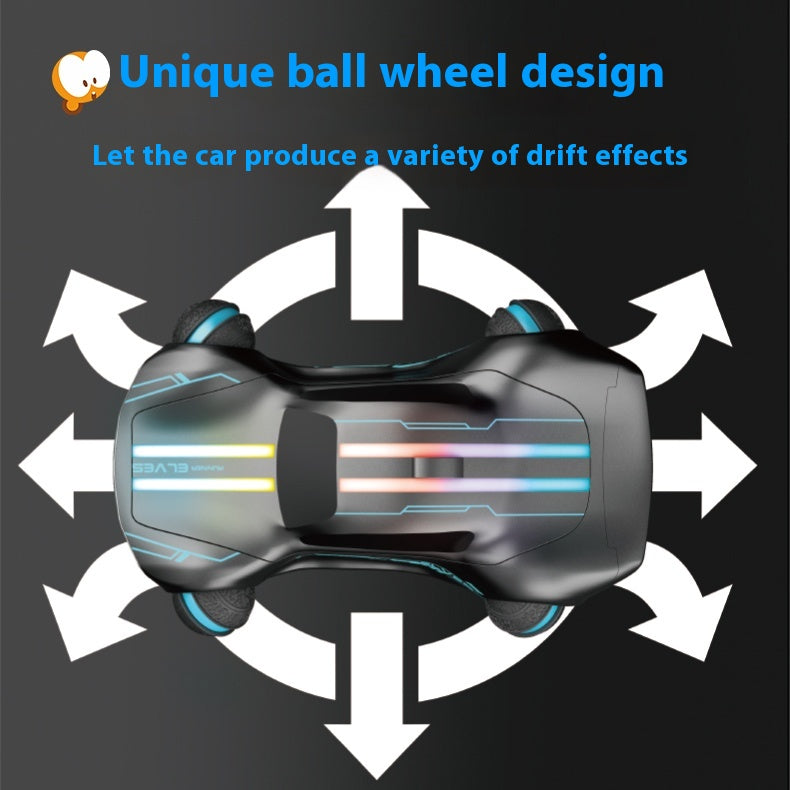 New high-end cool LED colorful lights high-performance ball wheel drift remote control streamer car exquisite gift