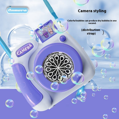 2024 Popular Children's Toy Automatic Bubble Blower with Colorful Bubbles Camera as a Gift for Parent-Child Interaction