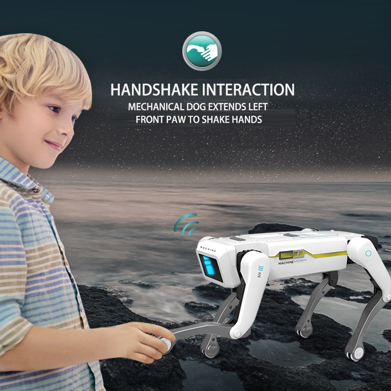 Hi-tech cool patrol voice dialogue intelligent stunt robot dog hand remote control programming pet