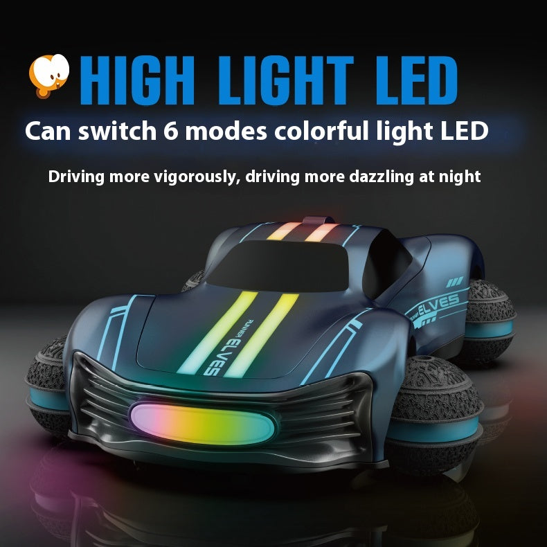 New high-end cool LED colorful lights high-performance ball wheel drift remote control streamer car exquisite gift