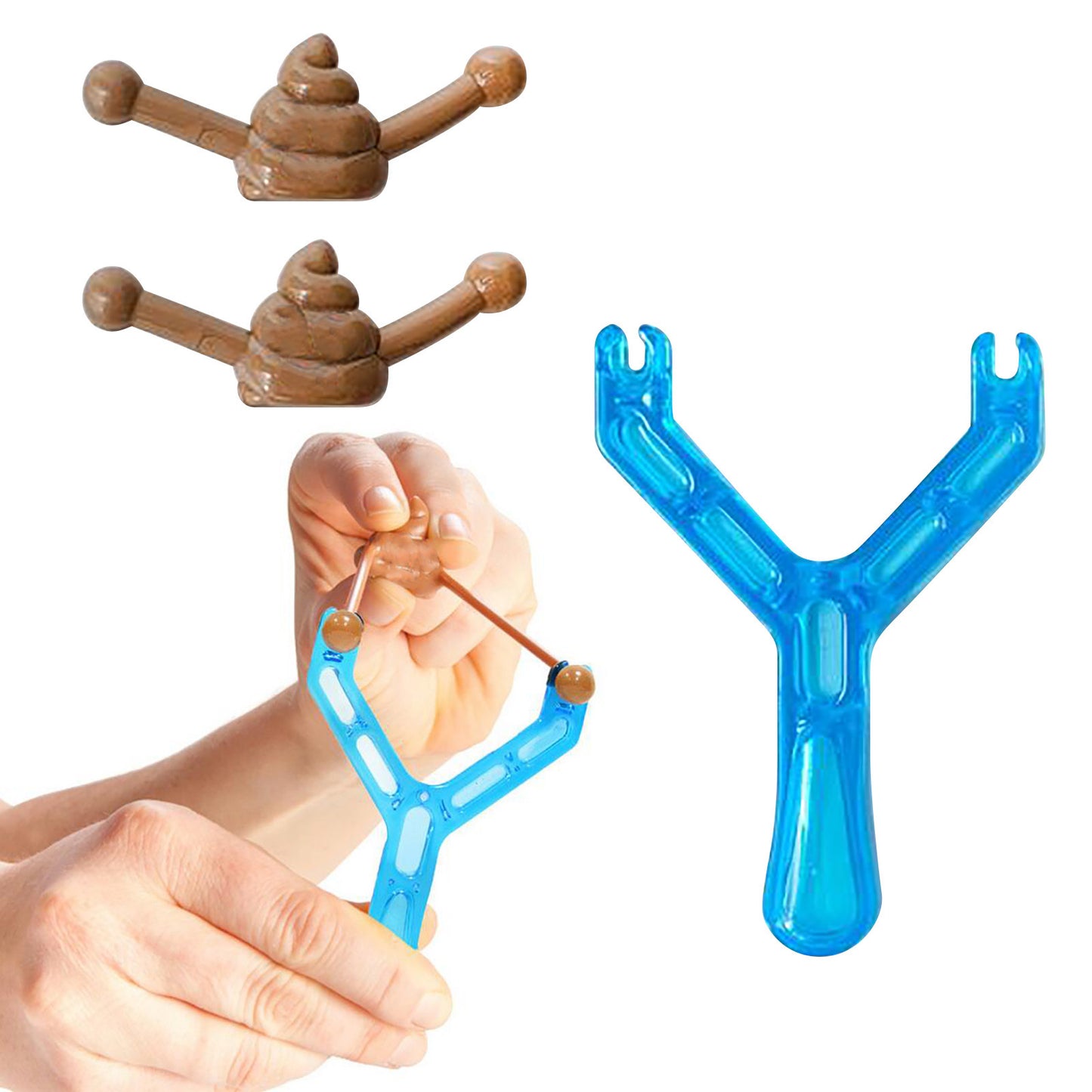 Slingshot decompression wacky toy children funny novelty toys and entertainment fake feces, Halloween feces rubber trick toys