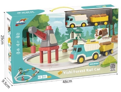 Toy Paradise Educational Forest Large Train Track Electric Running Train Parent-Child Interaction (3-6 years old)