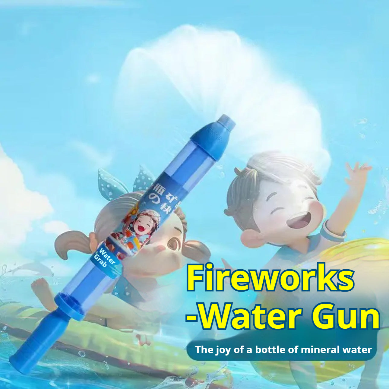 Firework Water Gun Toy - Water Fireworks,Squirt Water Toy Gun,Summer Swimming Beach Garden Game,Outdoor Toys for Kids Boys Girls